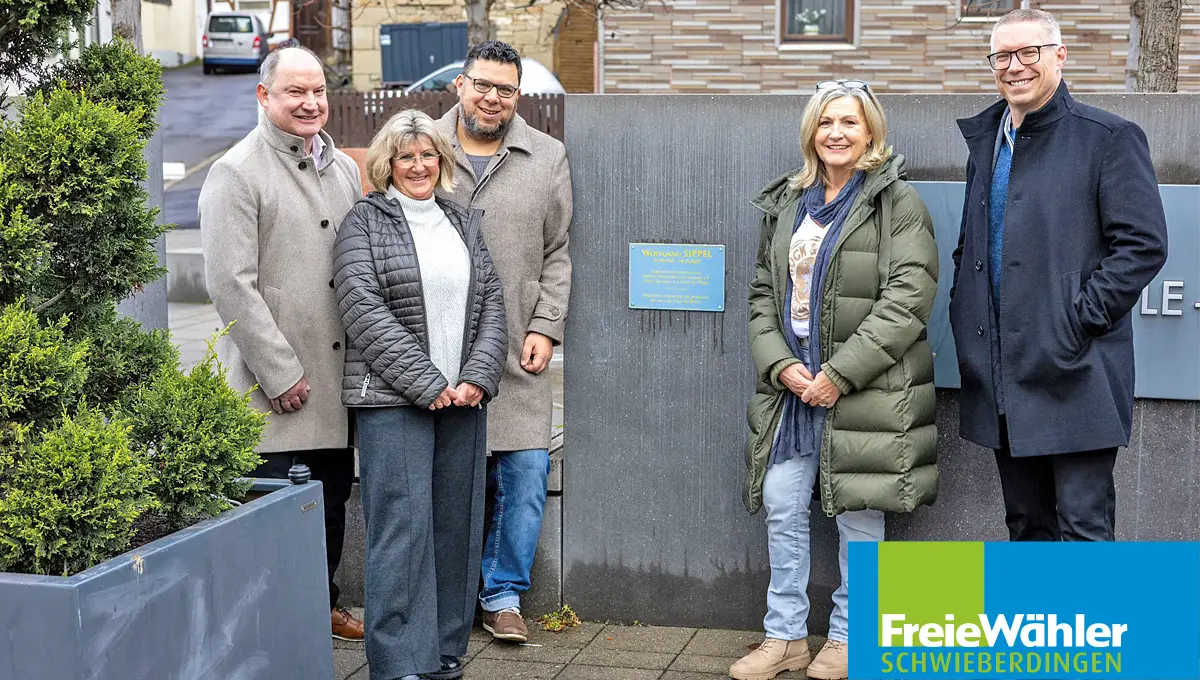 Gedenktafel am Vaux-le-Pénil für Wolfgang Sippel
